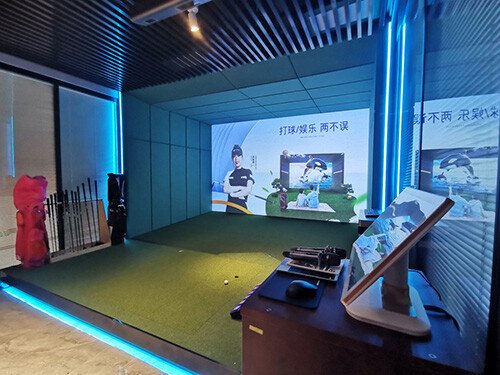 <b>【方案?室內(nèi)高爾夫+影K一體】英嘉尼總部室內(nèi)高爾夫+7.1影K一體展廳竣工!</b>